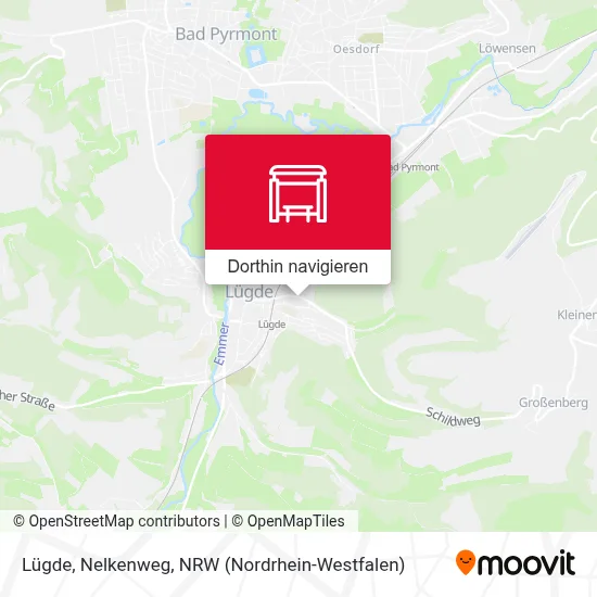 Lügde, Nelkenweg Karte