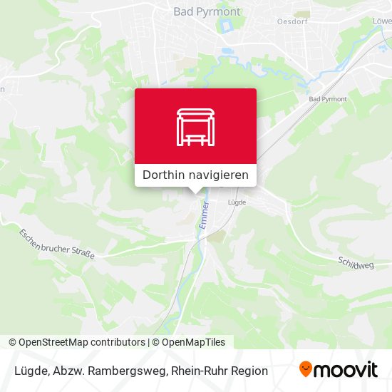 Lügde, Abzw. Rambergsweg Karte