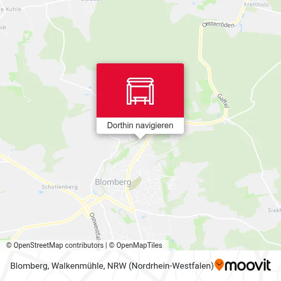 Blomberg, Walkenmühle Karte