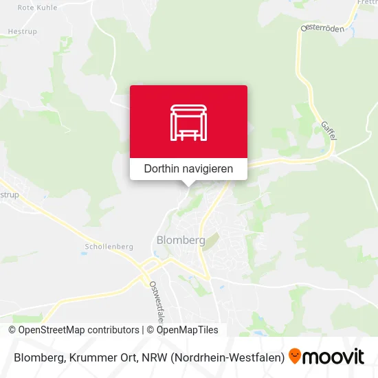 Blomberg, Krummer Ort Karte