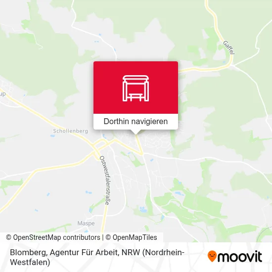 Blomberg, Agentur Für Arbeit Karte