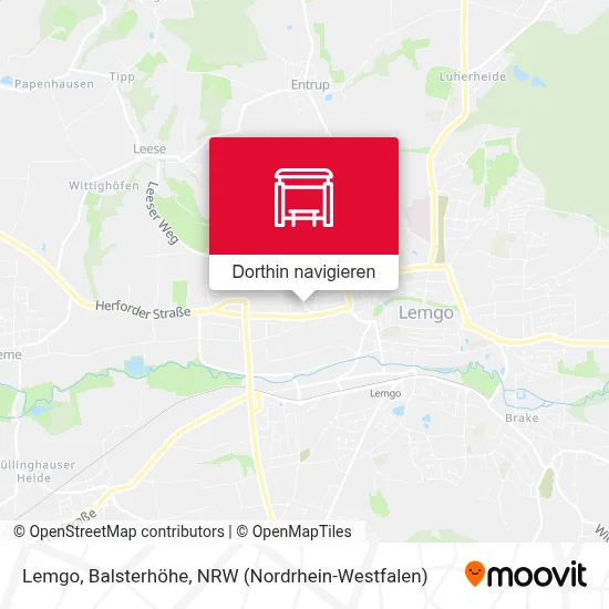Lemgo, Balsterhöhe Karte