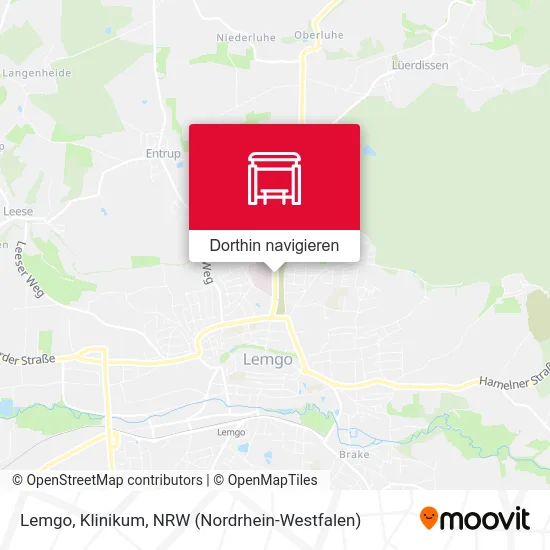 Lemgo, Klinikum Karte