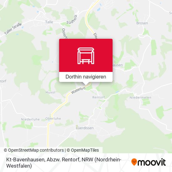 Kt-Bavenhausen, Abzw. Rentorf Karte