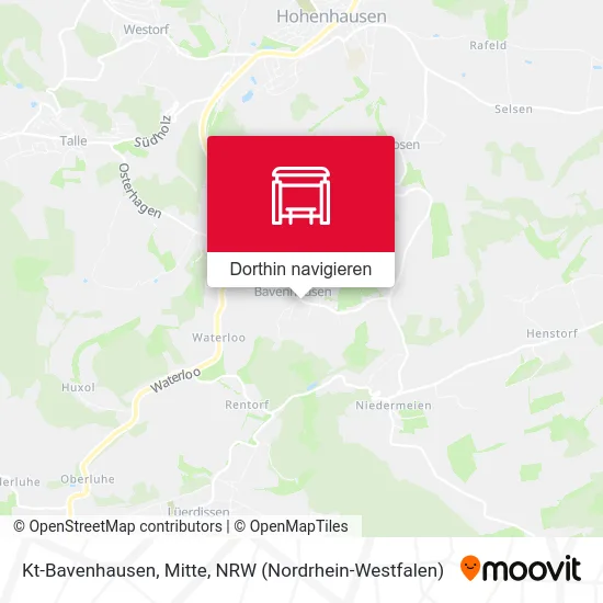 Kt-Bavenhausen, Mitte Karte