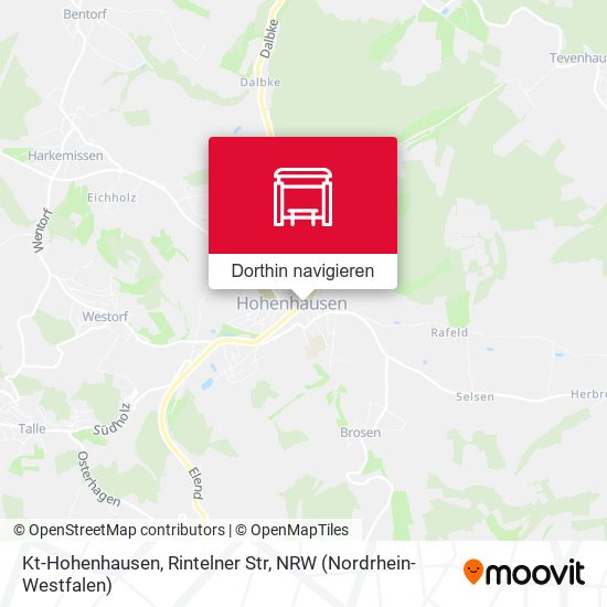 Kt-Hohenhausen, Rintelner Str Karte