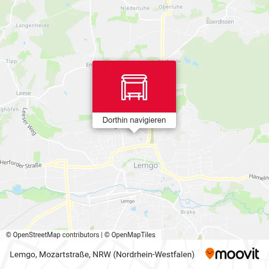 Lemgo, Mozartstraße Karte