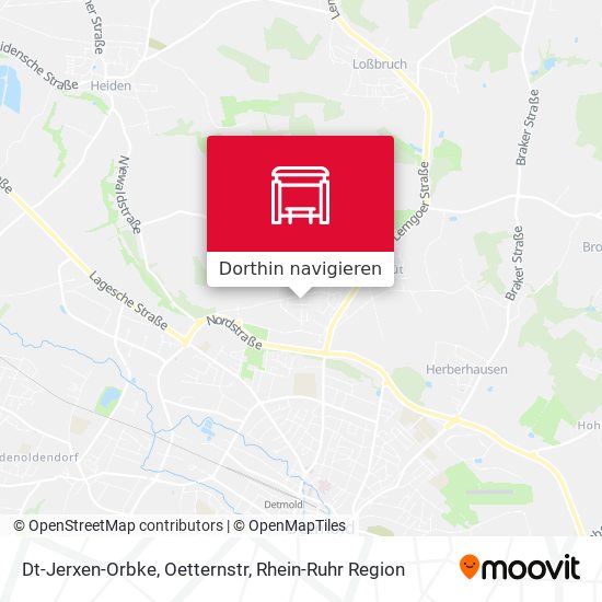Dt-Jerxen-Orbke, Oetternstr Karte