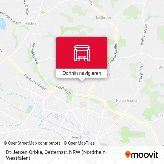 Dt-Jerxen-Orbke, Oetternstr Karte