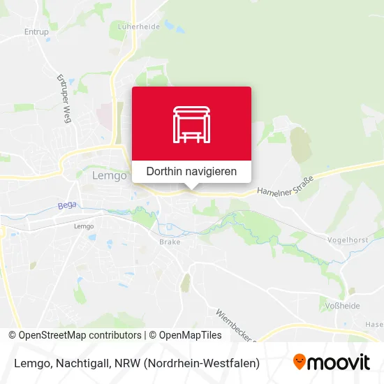 Lemgo, Nachtigall Karte