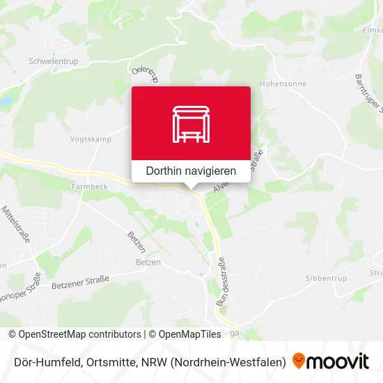 Dör-Humfeld, Ortsmitte Karte