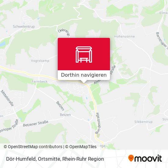 Dör-Humfeld, Ortsmitte Karte