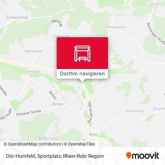 Dör-Humfeld, Sportplatz Karte