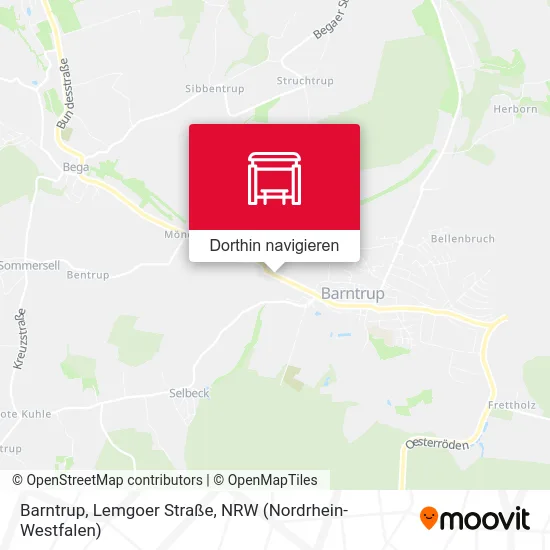 Barntrup, Lemgoer Straße Karte