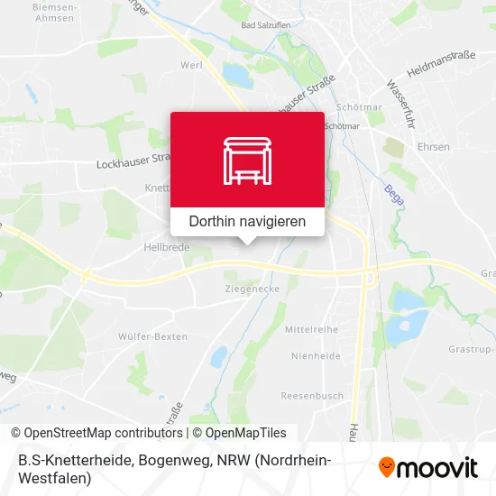 B.S-Knetterheide, Bogenweg Karte