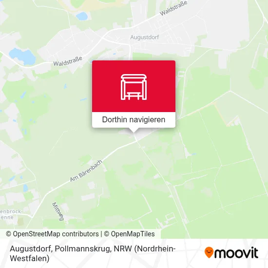 Augustdorf, Pollmannskrug Karte