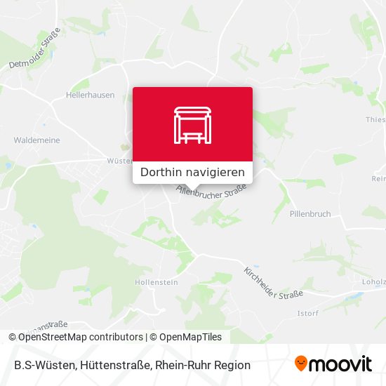 B.S-Wüsten, Hüttenstraße Karte