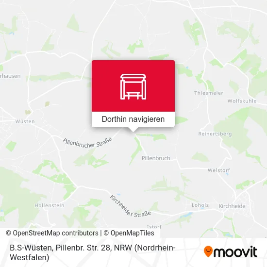 B.S-Wüsten, Pillenbr. Str. 28 Karte