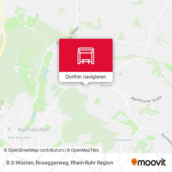 B.S-Wüsten, Roseggerweg Karte