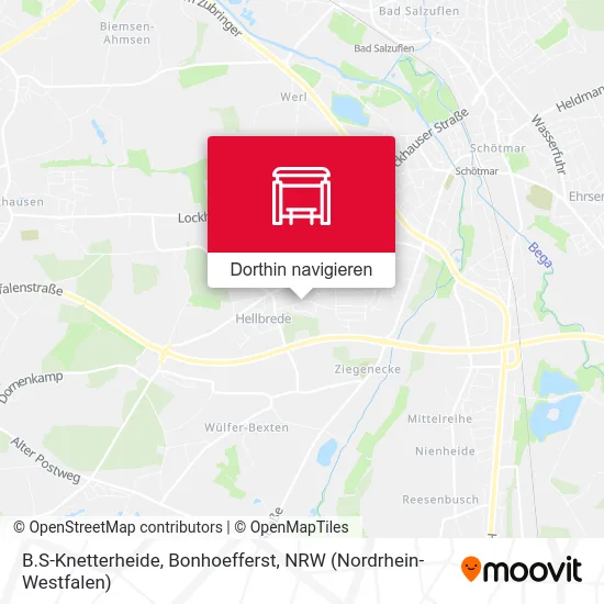 B.S-Knetterheide, Bonhoefferst Karte