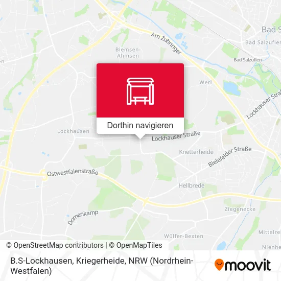 B.S-Lockhausen, Kriegerheide Karte