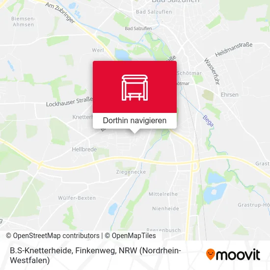 B.S-Knetterheide, Finkenweg Karte