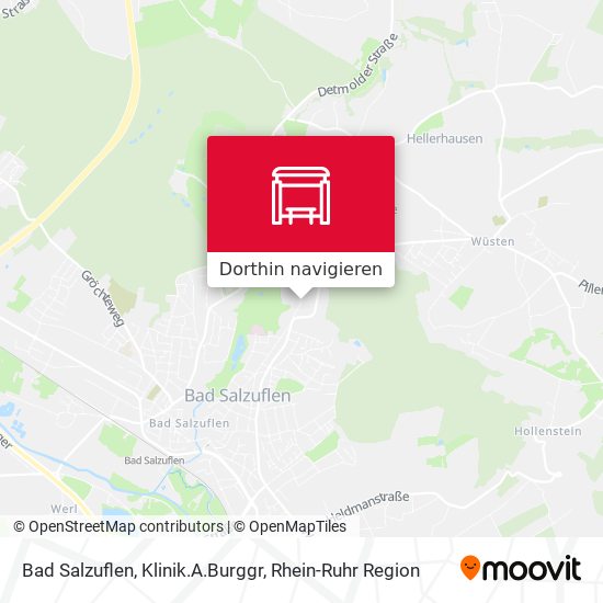 Bad Salzuflen, Klinik.A.Burggr Karte