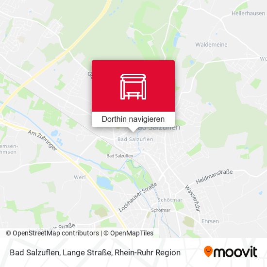 Bad Salzuflen, Lange Straße Karte