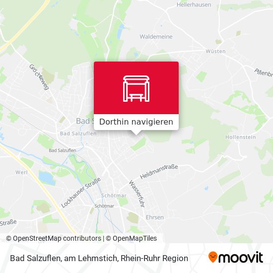 Bad Salzuflen, am Lehmstich Karte