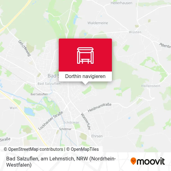 Bad Salzuflen, am Lehmstich Karte