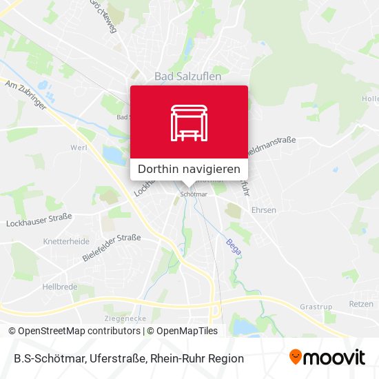 B.S-Schötmar, Uferstraße Karte