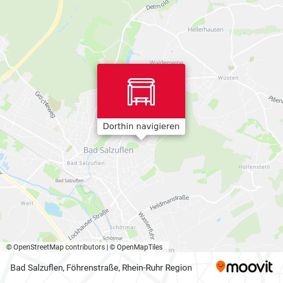 Bad Salzuflen, Föhrenstraße Karte