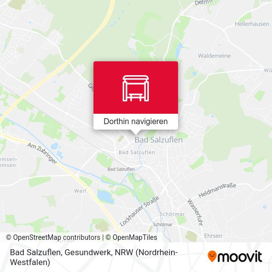 Bad Salzuflen, Gesundwerk Karte