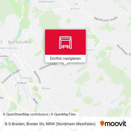 B.S-Breden, Breder Str Karte