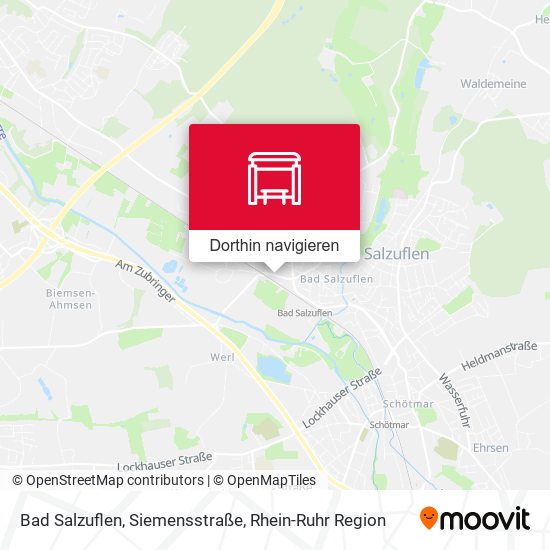Bad Salzuflen, Siemensstraße Karte