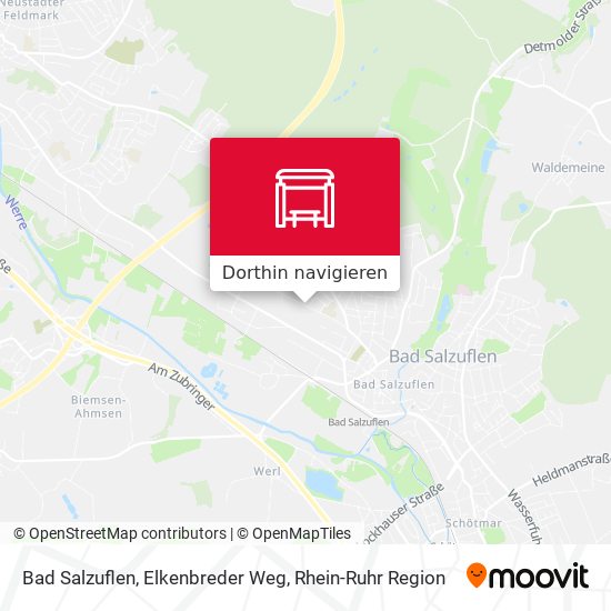 Bad Salzuflen, Elkenbreder Weg Karte