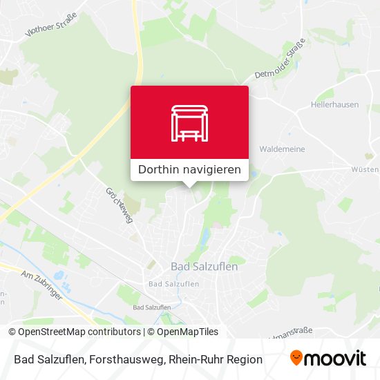Bad Salzuflen, Forsthausweg Karte