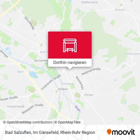 Bad Salzuflen, Im Gänsefeld Karte