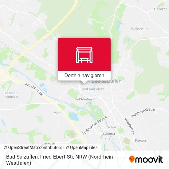 Bad Salzuflen, Fried-Ebert-Str Karte