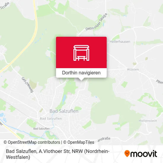 Bad Salzuflen, A.Vlothoer Str Karte
