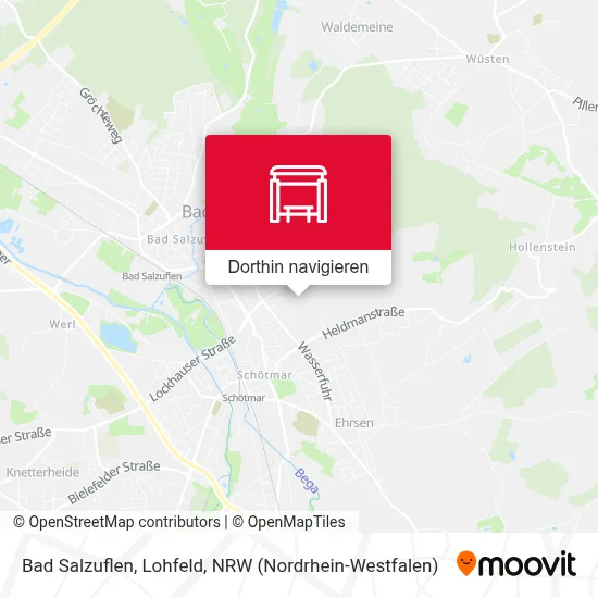 Bad Salzuflen, Lohfeld Karte