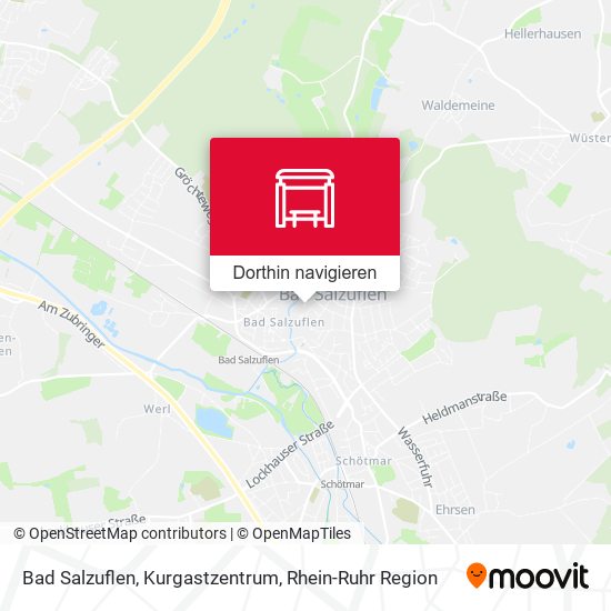 Bad Salzuflen, Kurgastzentrum Karte