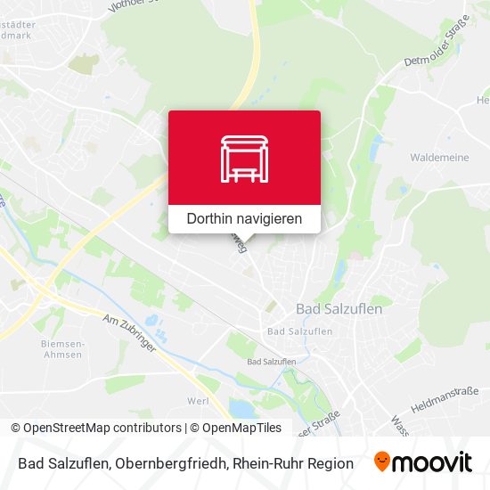 Bad Salzuflen, Obernbergfriedh Karte