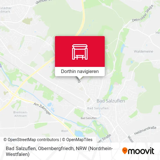 Bad Salzuflen, Obernbergfriedh Karte