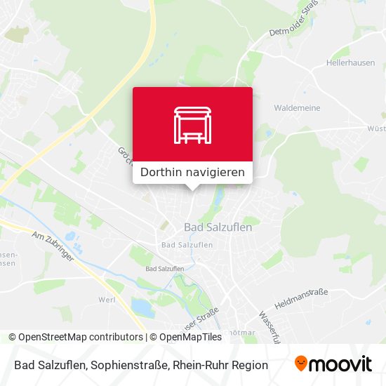 Bad Salzuflen, Sophienstraße Karte