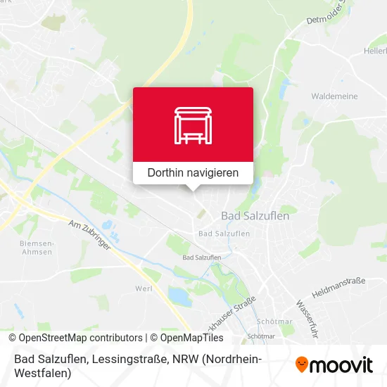 Bad Salzuflen, Lessingstraße Karte