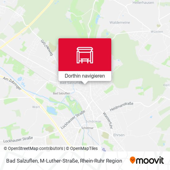 Bad Salzuflen, M-Luther-Straße Karte