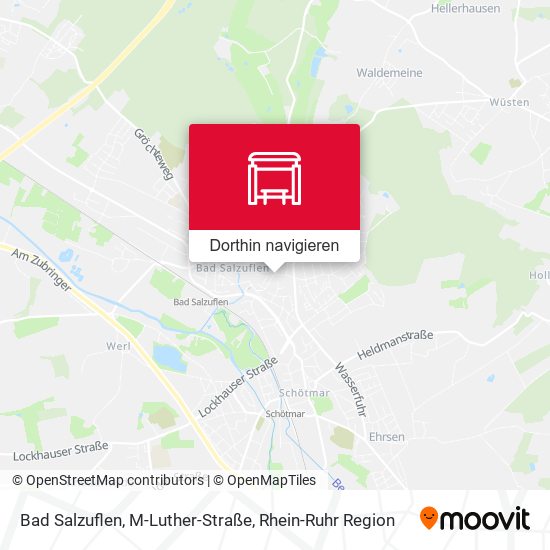 Bad Salzuflen, M-Luther-Straße Karte