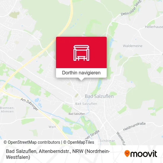 Bad Salzuflen, Altenberndstr. Karte