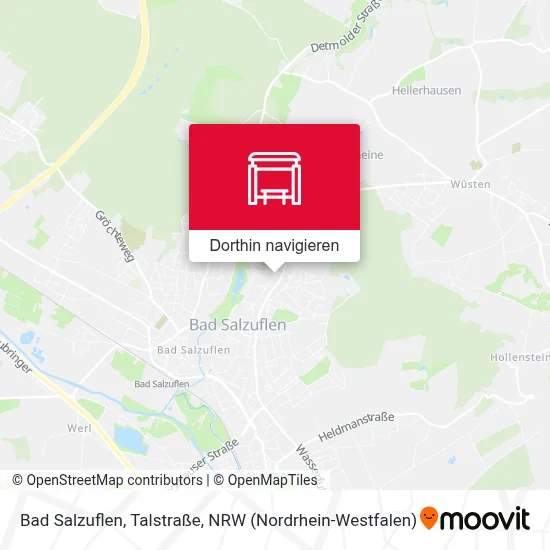 Bad Salzuflen, Talstraße Karte